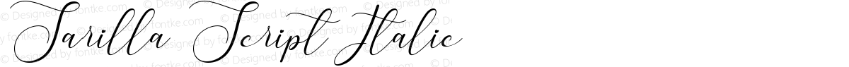 Sarilla Script Italic