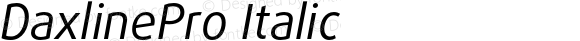 DaxlinePro Italic