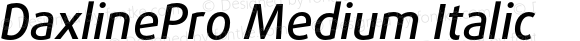 DaxlinePro Medium Italic