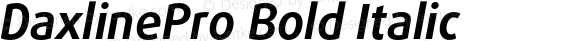 DaxlinePro Bold Italic
