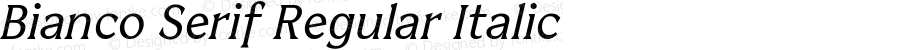 Bianco Serif Italic