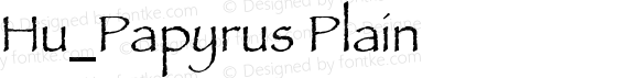 Hu_Papyrus Plain