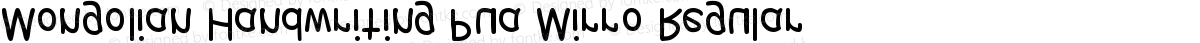 Mongolian Handwriting Pua Mirro Regular