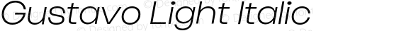 Gustavo Light Italic