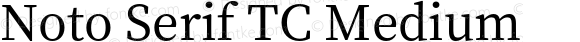 Noto Serif TC Medium