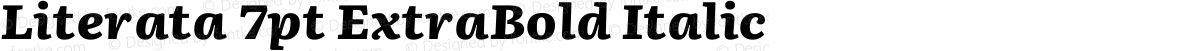 Literata 7pt ExtraBold Italic