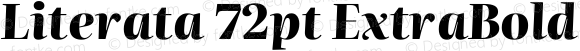 Literata 72pt ExtraBold Italic