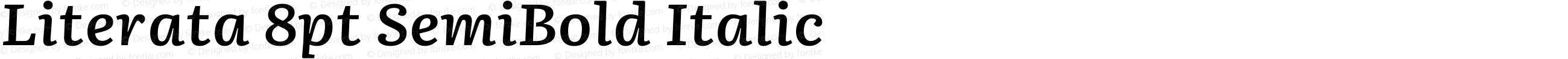 Literata 8pt SemiBold Italic