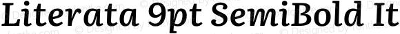 Literata 9pt SemiBold Italic