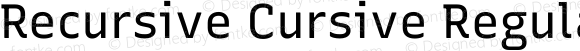 Recursive Cursive Regular