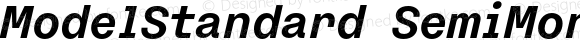 ModelStandard SemiMono Bold Italic