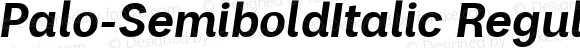 Palo Semibold Italic