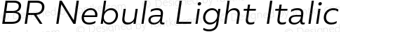 BR Nebula Light Italic