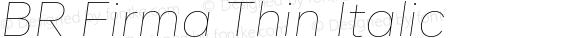 BR Firma Thin Italic