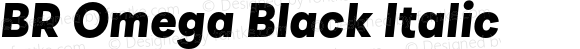 BR Omega Black Italic