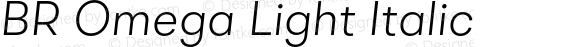 BR Omega Light Italic