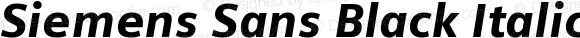 Siemens Sans Black Italic