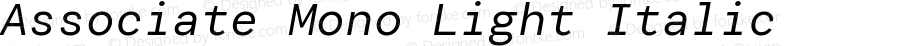 Associate Mono Light Italic