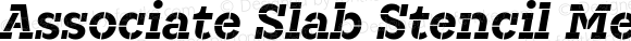 Associate Slab Stencil Medium Italic