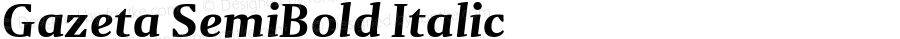 Gazeta SemiBold Italic