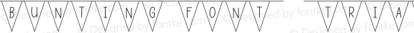 Bunting Font - Triangles Regular