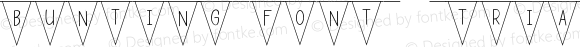 Bunting Font - Triangles Regular