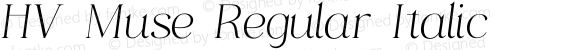 HV Muse Regular Italic