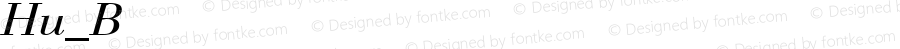 Hu_Bodta Regular Copyright (c) 1997 by WoodStone.