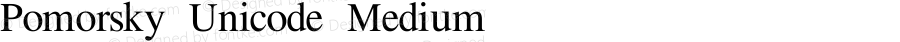 Pomorsky Unicode