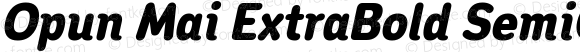 Opun Mai ExtraBold SemiCondensed Italic