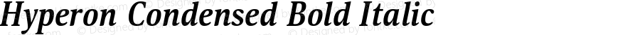 Hyperon Condensed Bold Italic