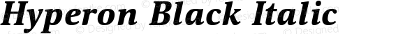 Hyperon Black Italic