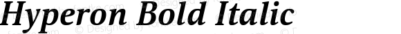 Hyperon Bold Italic