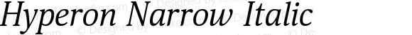 Hyperon Narrow Italic