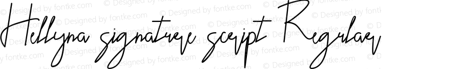 Hellyna signature script Regular