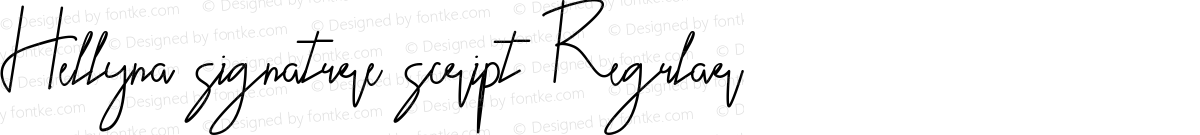 Hellyna signature script Regular