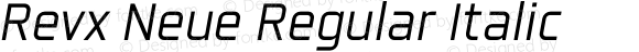 Revx Neue Regular Italic