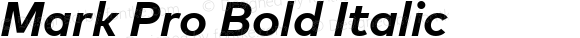Mark Pro Bold Italic