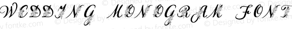 Wedding Monogram FOnt Regular