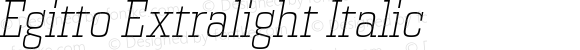 Egitto Extralight Italic