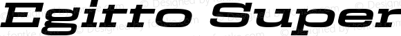 Egitto Super Wide Bold Italic