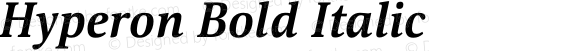 Hyperon Bold Italic