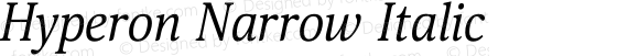 Hyperon Narrow Italic