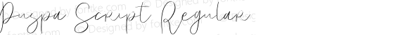 Puspa Script Regular 