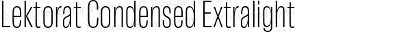 Lektorat Condensed Extralight