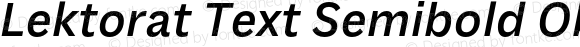 Lektorat Text Semibold Oblique