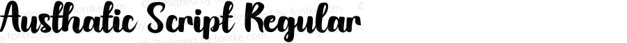 Austhatic Script Regular