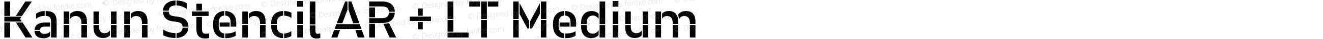 Kanun Stencil AR + LT Medium