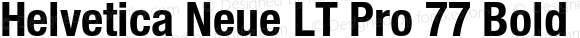Helvetica Neue LT Pro 77 Bold Condensed