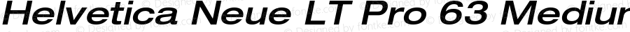 Helvetica Neue LT Pro 63 Medium Extended Oblique Version 2.000 Build 1000